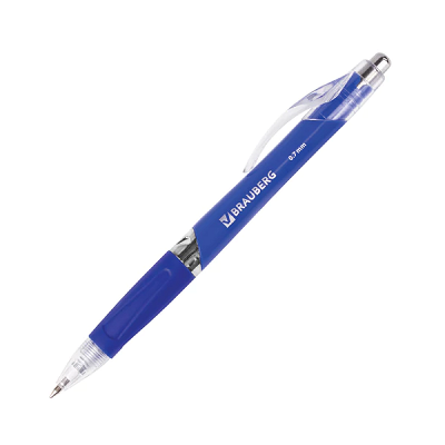 Ручка  авт. шар. BRAUBERG Cobalt 141068, 0,7 мм, синяя