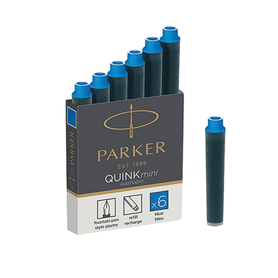 Картридж чернильный PARKER QUINK  Мини 1950409, комплект 6 шт